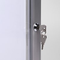 Vitrine d'affichage Quantore Luxe 8x A4 argent-3