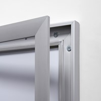 Vitrine d'affichage Quantore Luxe 8x A4 argent-1