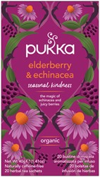 Thé Pukka Elderberry &t Echinacea 20 sachets
