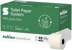 Papier toilette BlackSatino GreenGrow JT3 314680 2 épaisseurs 24x 100m blanc