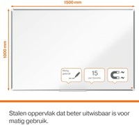 Tableau blanc Nobo premium Plus 100x150cm acier-2