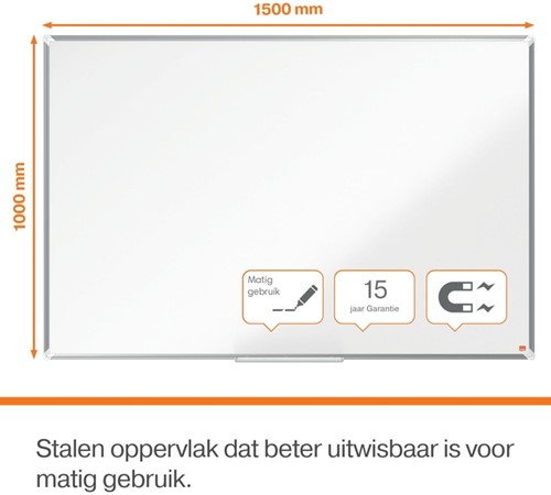Tableau blanc Nobo premium Plus 100x150cm acier-5