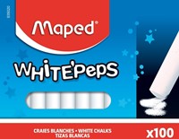 Craie tableau noir Maped White'Peps boîte 100 pièces blanc