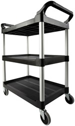 Chariot de service Rubbermaid avec roue pivotantes 10cm noir