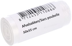 Sac poubelle Cleaninq 50x55cm HDPE T15 25L transparent rouleau 50 pièces
