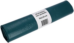 Sac poubelle Cleaninq 70x110cm LDPE Recycled T50 120L bleu rouleau 20 pièces