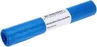Sac poubelle Cleaninq 70x110cm HDPE T25 120L bleu rouleau 20 pièces