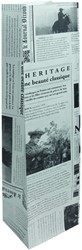 Sachet d'emballage IEZZY bouteille (vin) 10x8x41cm papier Le journal 50 pièces
