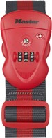 Sangle pour bagages TSA MasterLock combinaison programmable rouge/noir