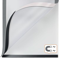 Porte-affiche Nobo magnétique autocollant A4 argent 2 pièces-5