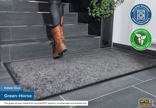 Tapis d'entrée Green-Horse Indoor Pro 85x120cm noir-2