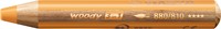 Crayon de couleur STABILO 880 woody 3-en-1 multi-surfaces or