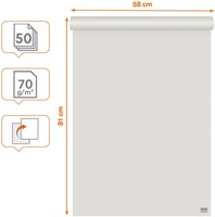 Papier chevalet de conférence Nobo Recyclé 58x81cm double face rouleau 50 feuilles-3
