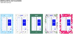 Weekkalender 2027 Brepols 190x130 7dagen/1pagina spiraal Fantasie ass