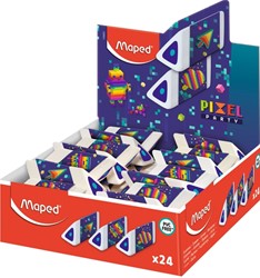 Gomme Maped Pixel Party Pyramid présentoir 24 pièces