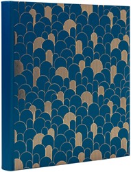 Album photo Exacompta 29x32cm 60 pages noires Néo Déco bleu