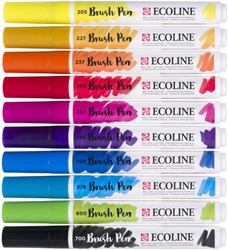 Feutre pinceau Talens Ecoline 10 pièces primaire