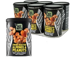 Cacahuètes NoyNuts sucrées et grillées avec des amandes boîte 135g