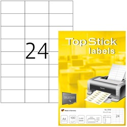 Etiket TopStick 8706 70x37mm wit 2400 stuks