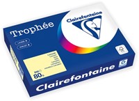 Papier copieur Trophée A4 80g jaune 500 feuilles