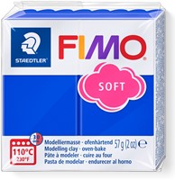 Boetseerklei Fimo soft 57 gram brilliantblauw