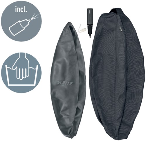 Ballon d'assise Leitz Ergo anti-basculement 55cm gris foncé-2