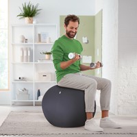 Ballon d'assise Leitz Ergo anti-basculement 55cm gris foncé-4