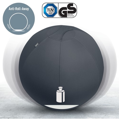 Ballon d'assise Leitz Ergo anti-basculement 75cm gris foncé-3