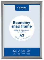 Cadre clipsable Europel Economy A3 argent