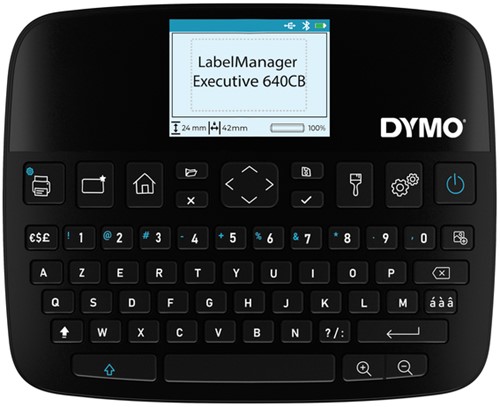 Imprimante étiquette Dymo LabelManager Executive 640CB portable azerty 24mm noir-2