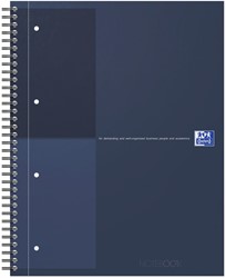 Cahier à spirale Oxford International Notebook A4+ ligné 160 pages bleu