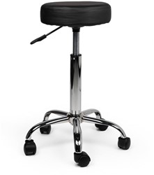 Tabouret Office Standard avec ressort à gaz roulette dure noir