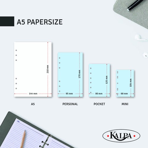 Organiseur Kalpa Clipbook A5 Agenda 2026-2027 7 jours/2 pages vert-5