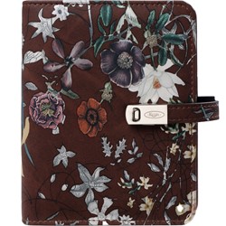 Organiseur Kalpa Pocket Agenda 2026-2027 7 jours/2 pages floral brun