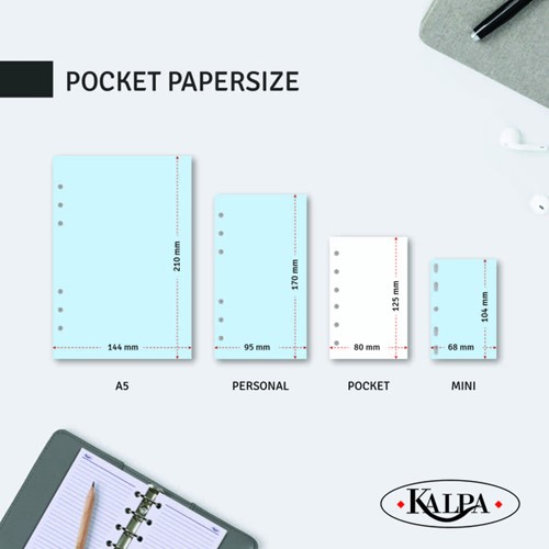 Organiseur Kalpa Pocket Agenda 2026-2027 7 jours/2 pages Keta noir-3