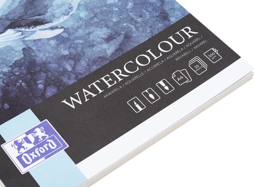 Bloc aquarelle Oxford Watercolour A4 20 feuilles 300g collé-1