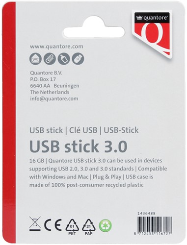 Clé USB 3.0 Quantore USB-A 16Go noir-2
