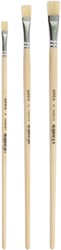 Pinceaux Qrea soie de porc set de 3 largeurs