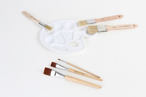 Pinceaux Qrea soie de porc set de 3 largeurs-1