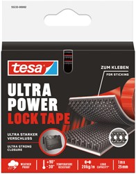 Bande auto-agrippante tesa Ultra Power Lock 100cmx25mm noir