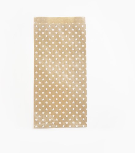 Sachet cadeau Clairefontaine 16x30x5cm kraft étoiles 50 pièces