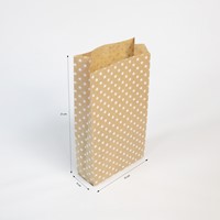 Sachet cadeau Clairefontaine 16x30x5cm kraft étoiles 50 pièces-2