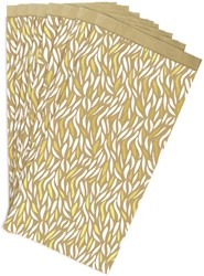 Sachet cadeau Clairefontaine 12x24x4,5cm kraft vagues 50 pièces