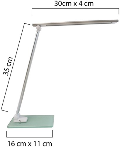 Lampe de bureau Unilux POPY LED blanc-2