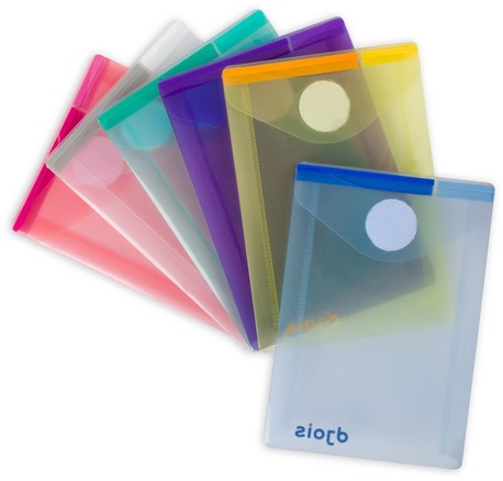Enveloptas Djois Color Collection A7 verticaal assorti