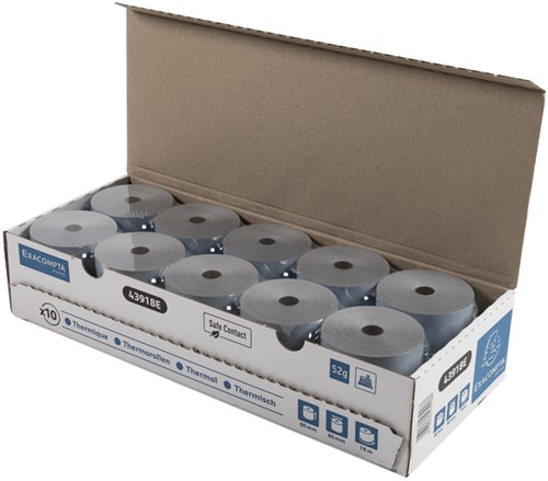 Bobine Exacompta 80mmx76m mandrin Ø12mm SafeContact thermique-1