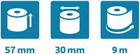 Bobine Exacompta 57mmx9m mandrin Ø12mm SafeContact thermique-4