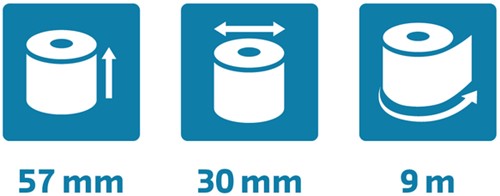 Bobine Exacompta 57mmx9m mandrin Ø12mm SafeContact thermique-4