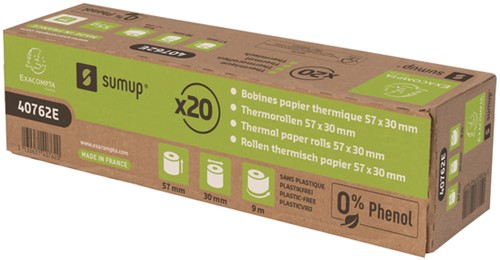 Telrol Exacompta 57mmx9m, kern Ø12mm SumUp thermisch fenolvrij-3