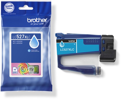 Cartouche d'encre Brother LC-527XLC bleu-3